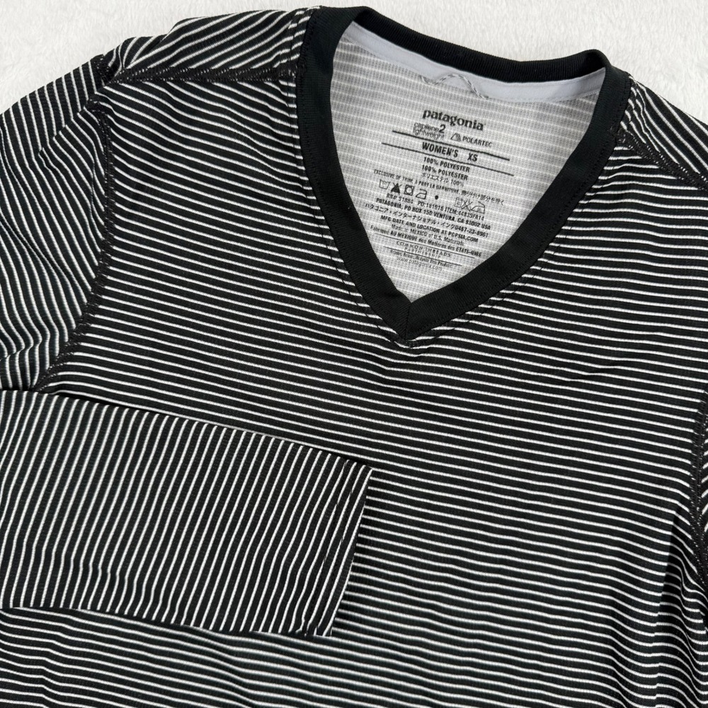 Patagonia Capilene 2 Lightweight Top Womens XS Striped Long Sleeve Base Layer